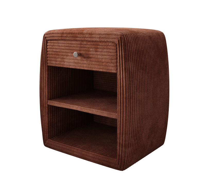 Designer Nachttisch Lilly mit USB Anschluss in Cord