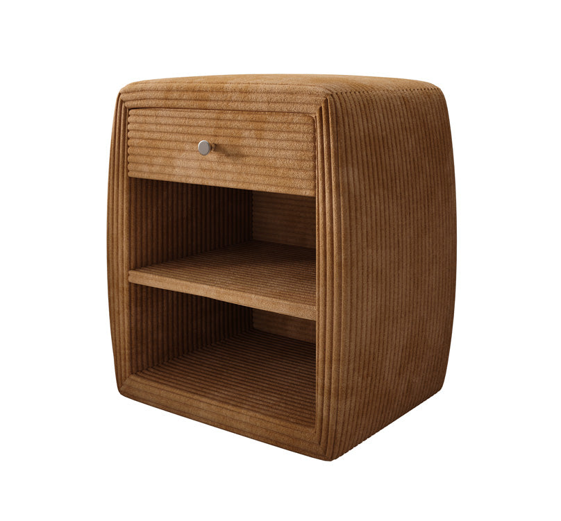 Designer Nachttisch Lilly mit USB Anschluss in Cord