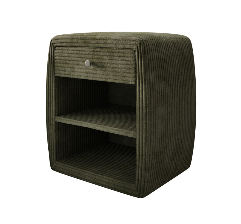 Designer Nachttisch Lilly mit USB Anschluss in Cord