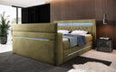 Boxspringbett Pluto mit TV Lift, RGB und Stauraum