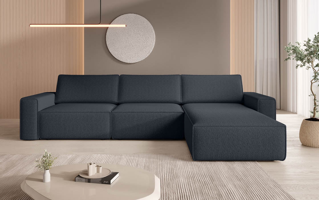 Modulares Ecksofa Yuma I aus Bouclé