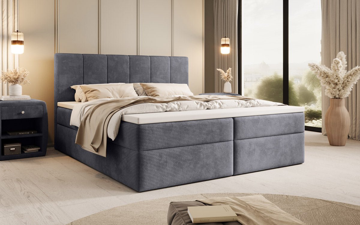 Boxspringbett Aurelia Cord mit Stauraum