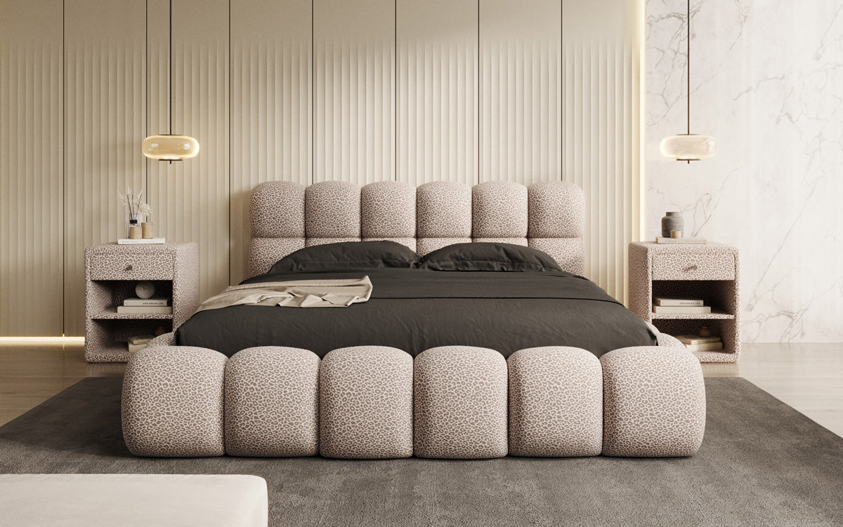 Designer Polsterbett Boston Wild Edition mit Stauraum