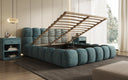 Designer Polsterbett Boston Cord mit Stauraum