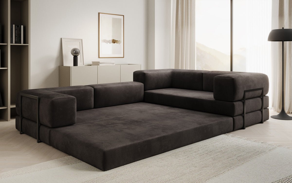 Designer Sofa Lazy L closed in Samt