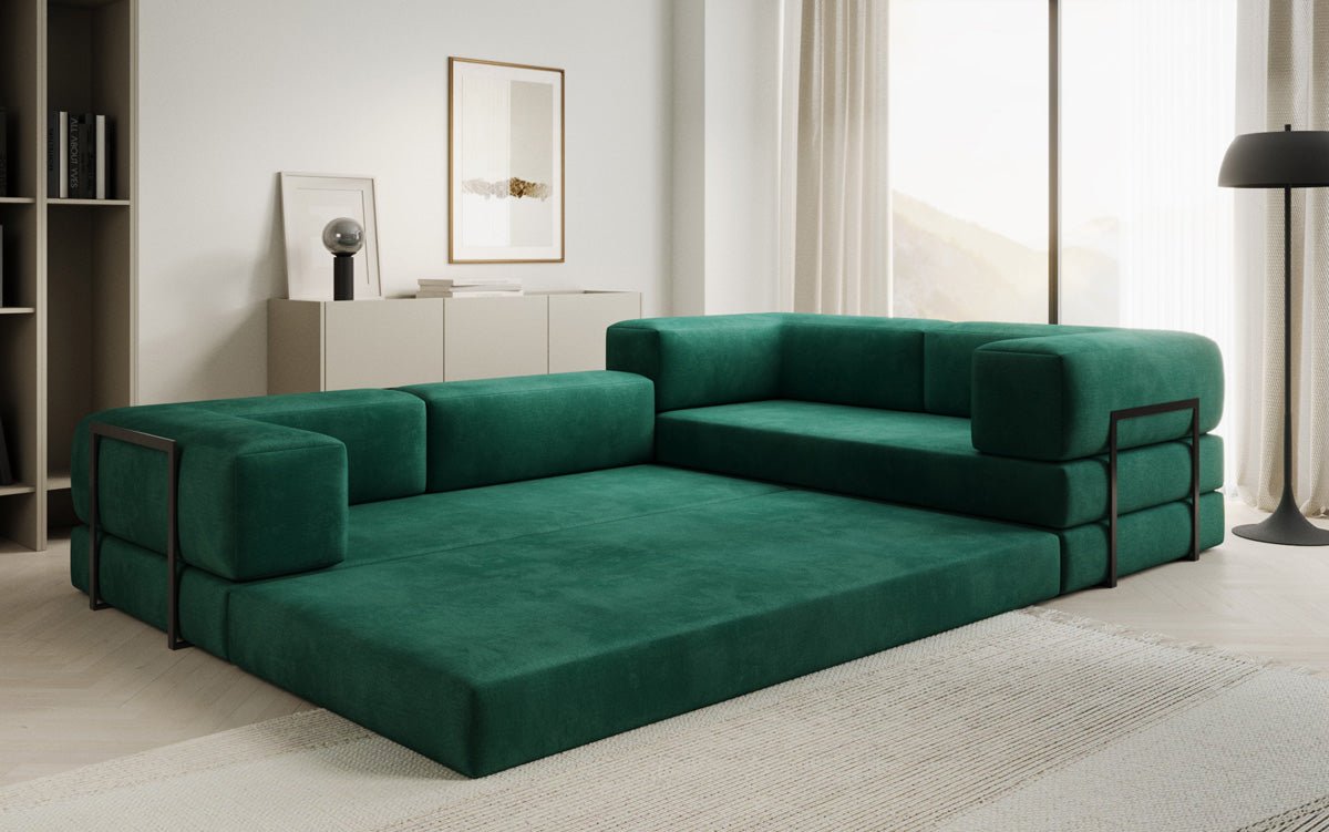 Designer Sofa Lazy L closed in Samt