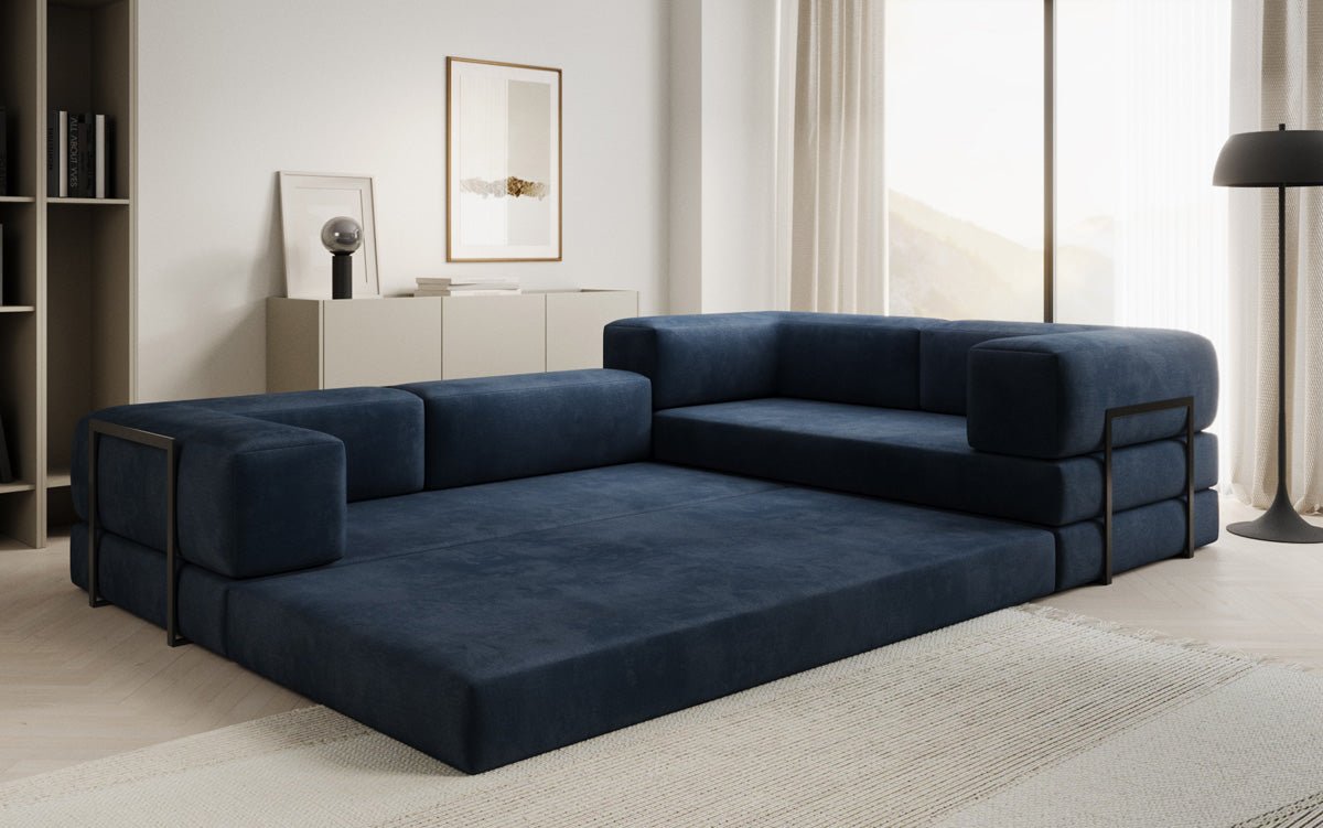 Designer Sofa Lazy L closed in Samt