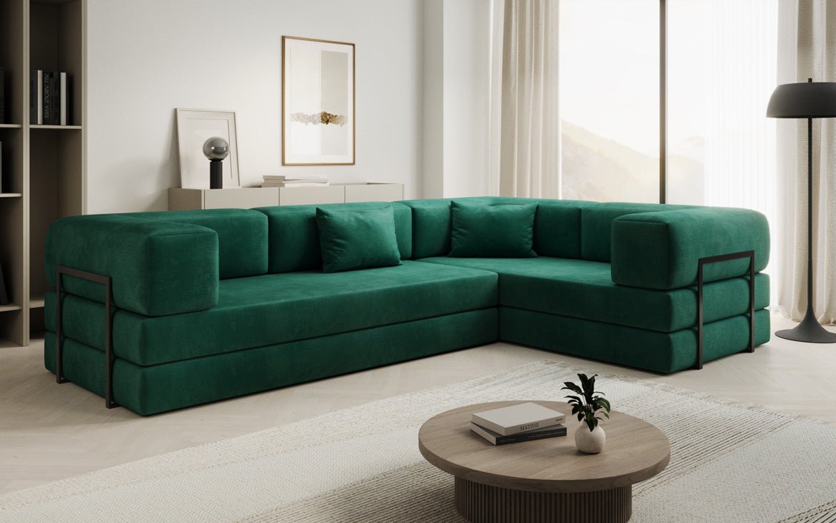 Designer Sofa Lazy L closed in Samt