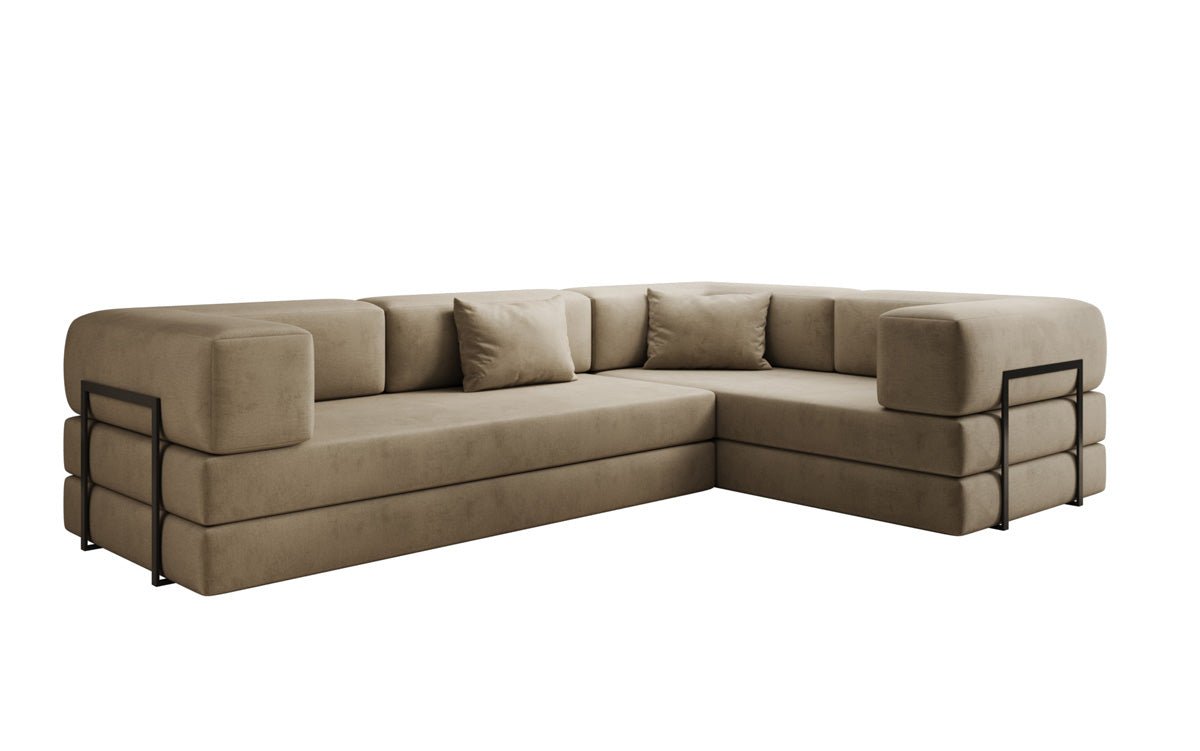 Designer Sofa Lazy L closed in Samt