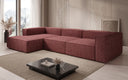 Designer Ecksofa Lesley in Strukturstoff