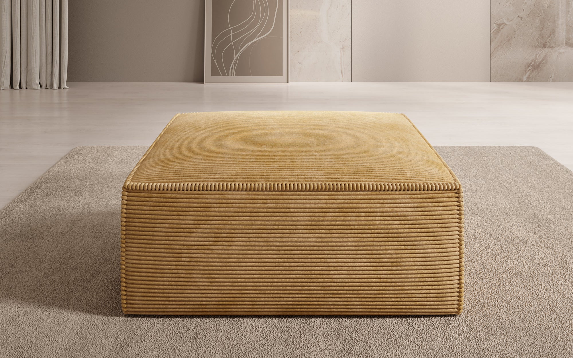 Beistellhocker Lesley in Cord