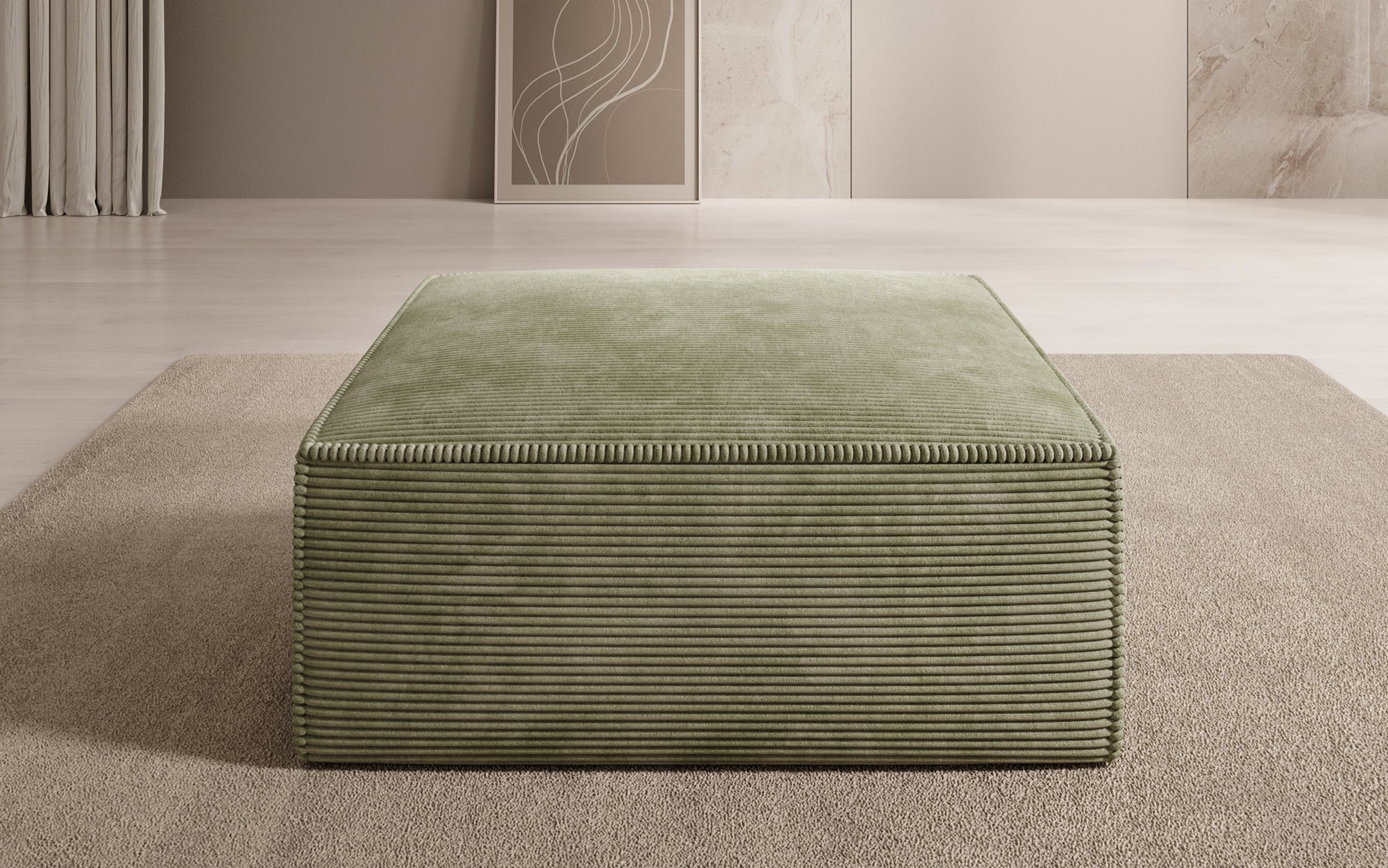 Beistellhocker Lesley in Cord