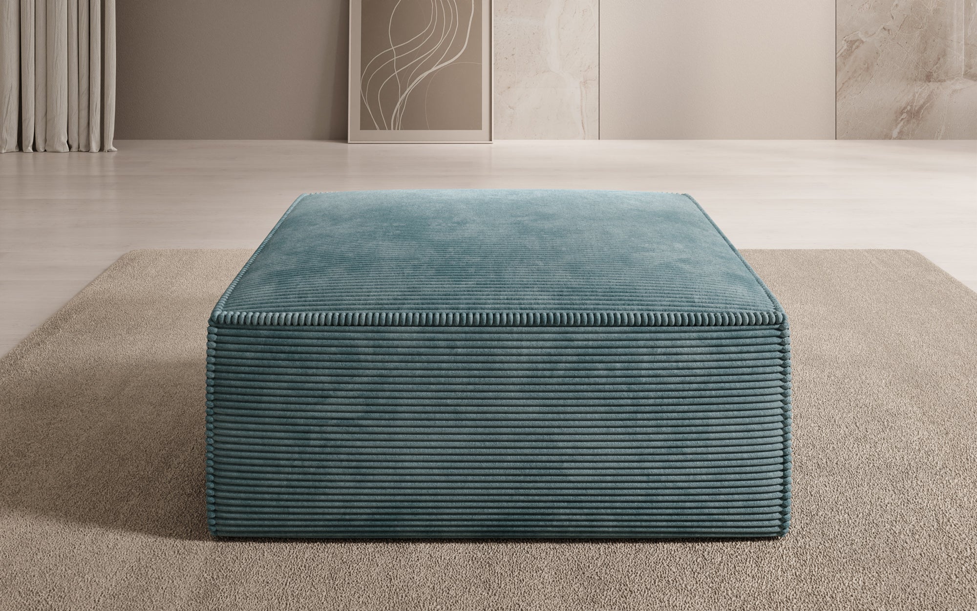 Beistellhocker Lesley in Cord