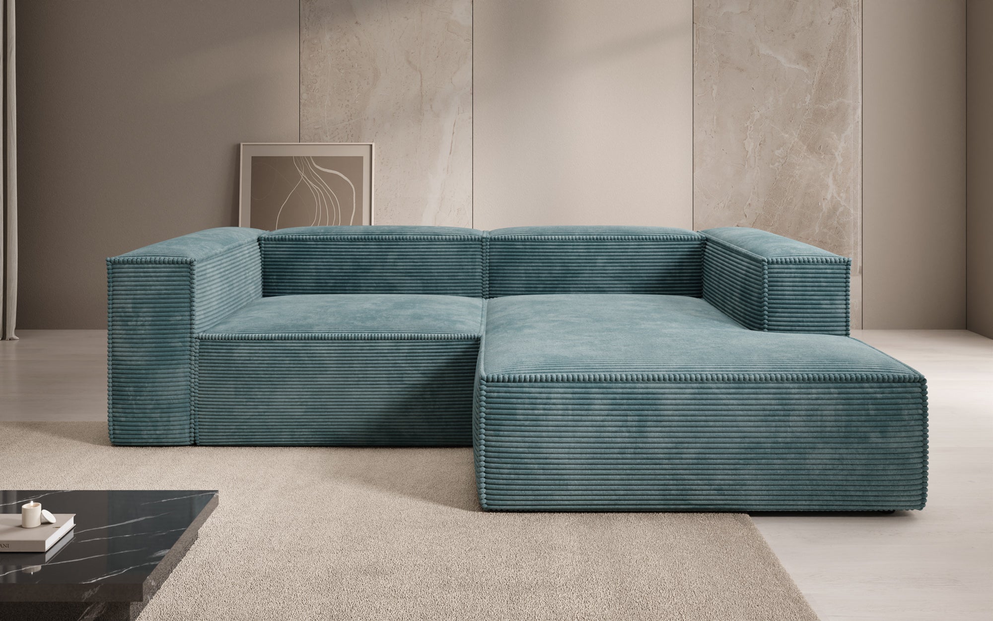Designer Sofa Lesley L Mini in Cord