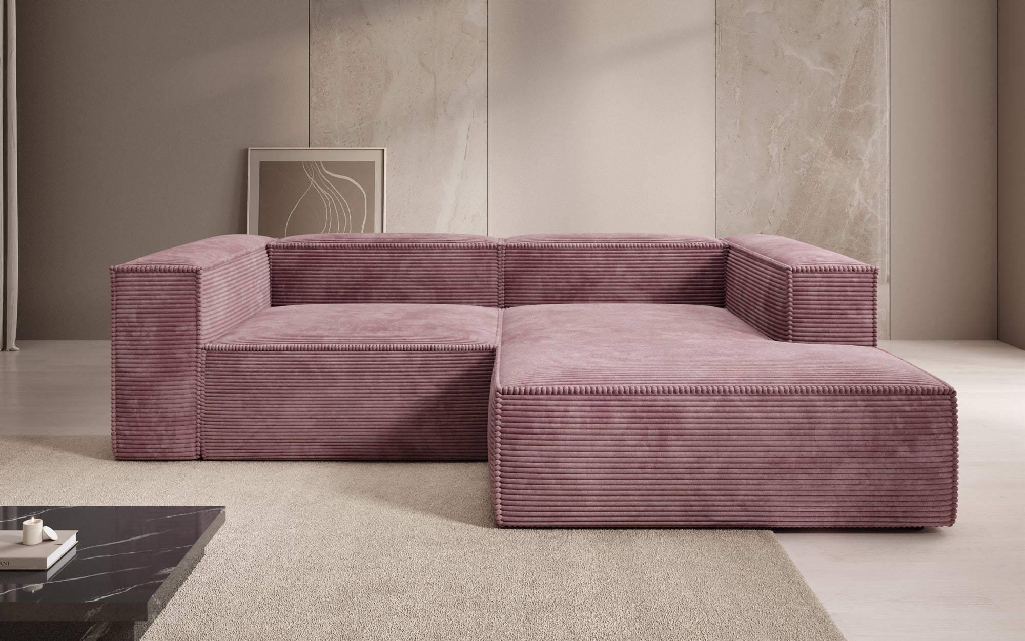 Designer Sofa Lesley L Mini in Cord