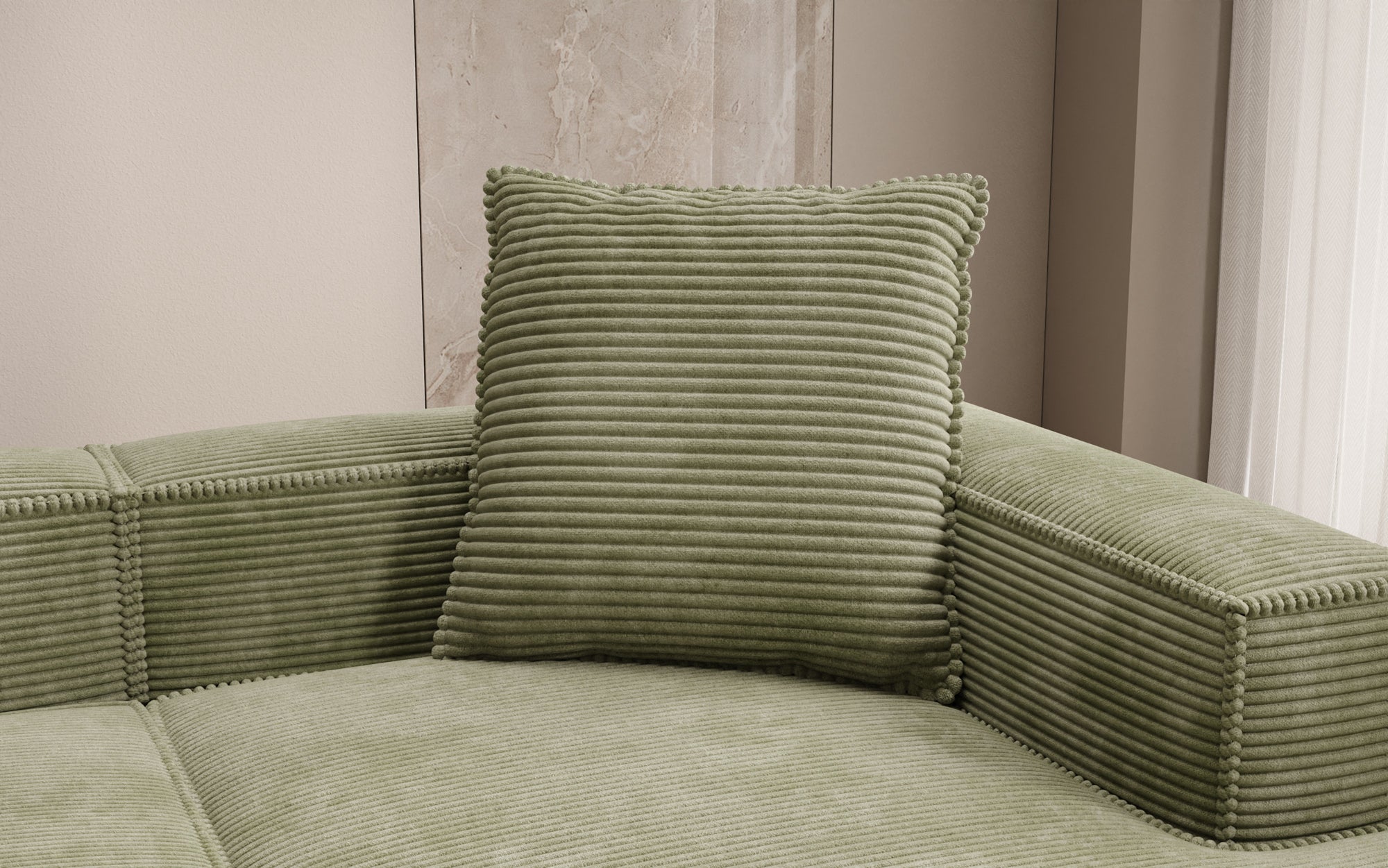 Zierkissen Lesley 60x60 in Cord