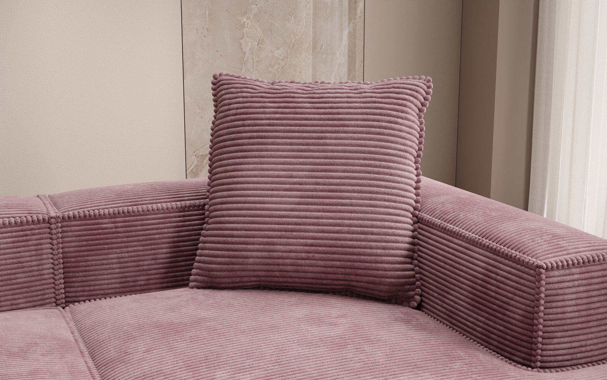 Zierkissen Lesley 60x60 in Cord
