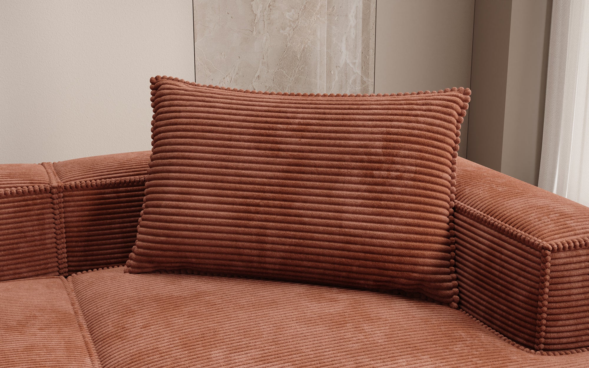 Zierkissen Lesley 45x80 in Cord