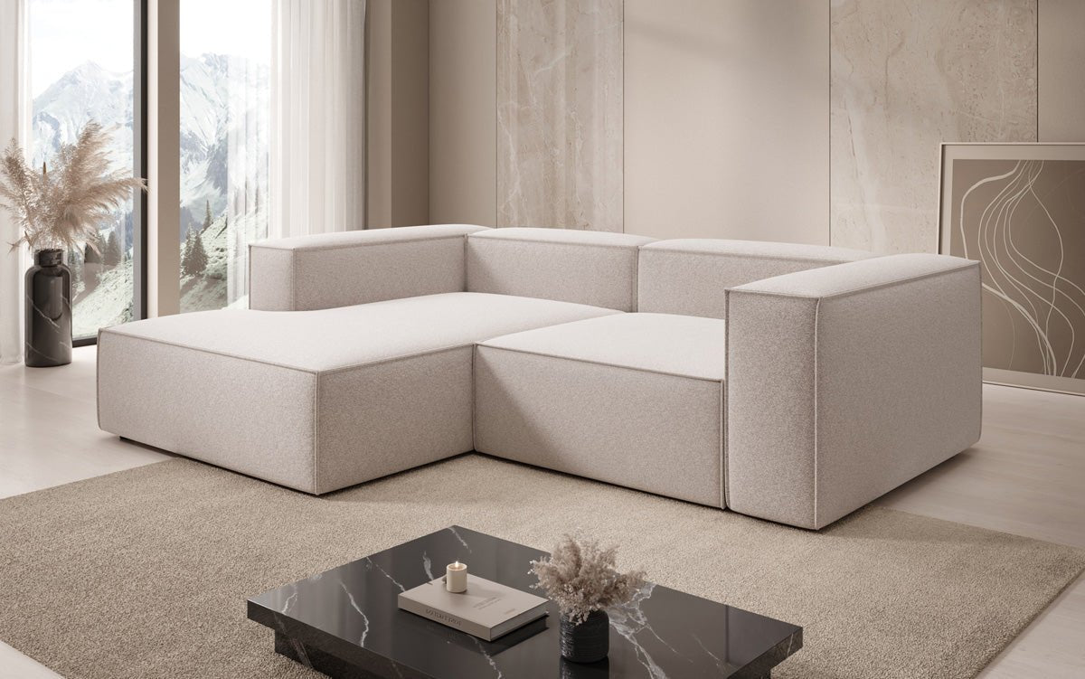 Designer Sofa Lesley L Mini in Strukturstoff