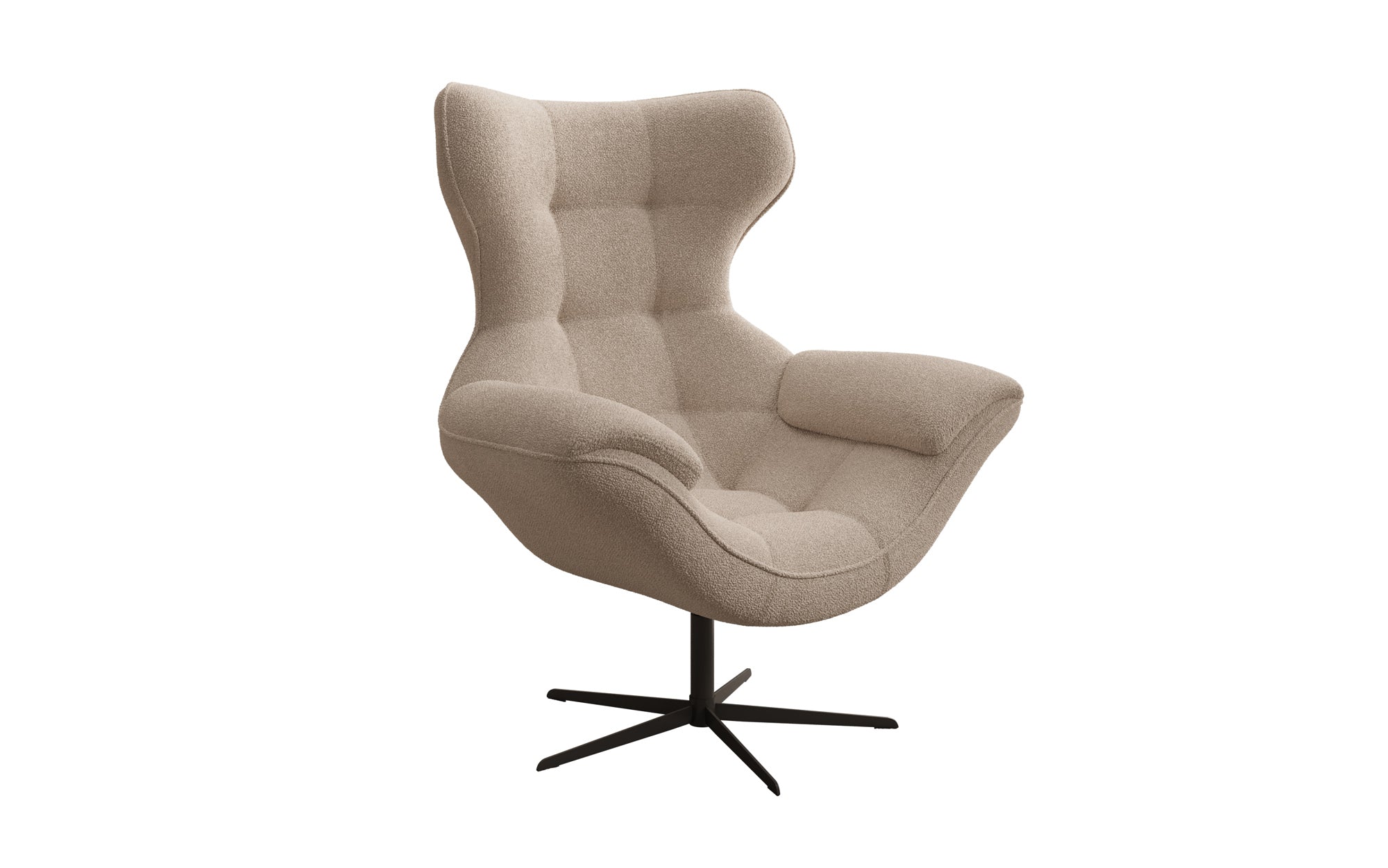 Designer Sofa-Sessel Aurelio in Bouclé