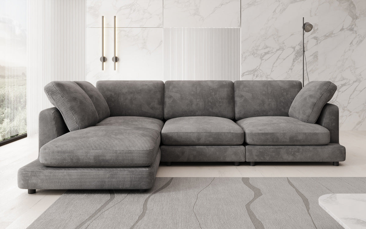 Designer Sofa Thalessa L in Cord