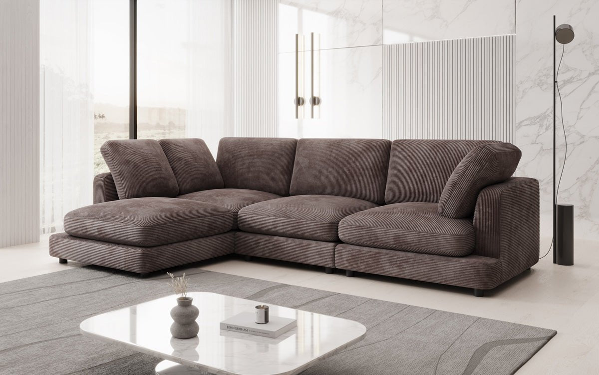 Designer Sofa Thalessa L in Cord