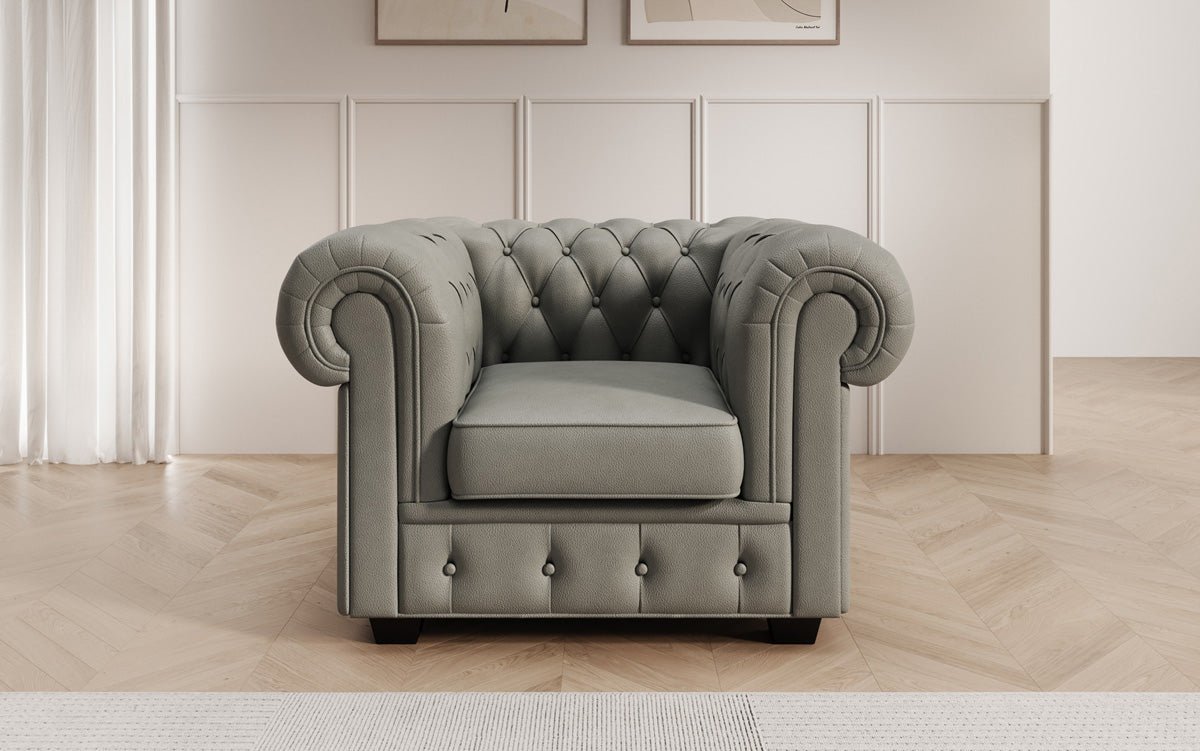 Chesterfield Sessel Royal in Echtleder