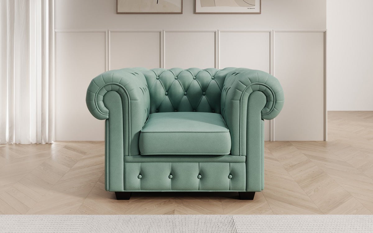 Chesterfield Sessel Royal in Echtleder