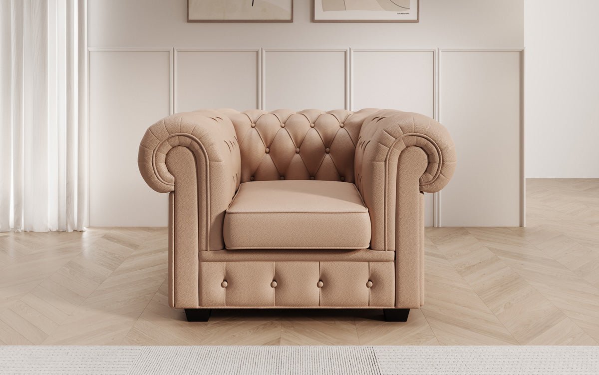 Chesterfield Sessel Royal in Echtleder