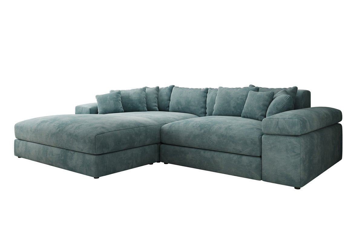 Designer Sofa Bernardo mit breiter Ottomane in Cord