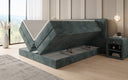 Boxspringbett Ophelia mit hochklappbarem Stauraum in Cord