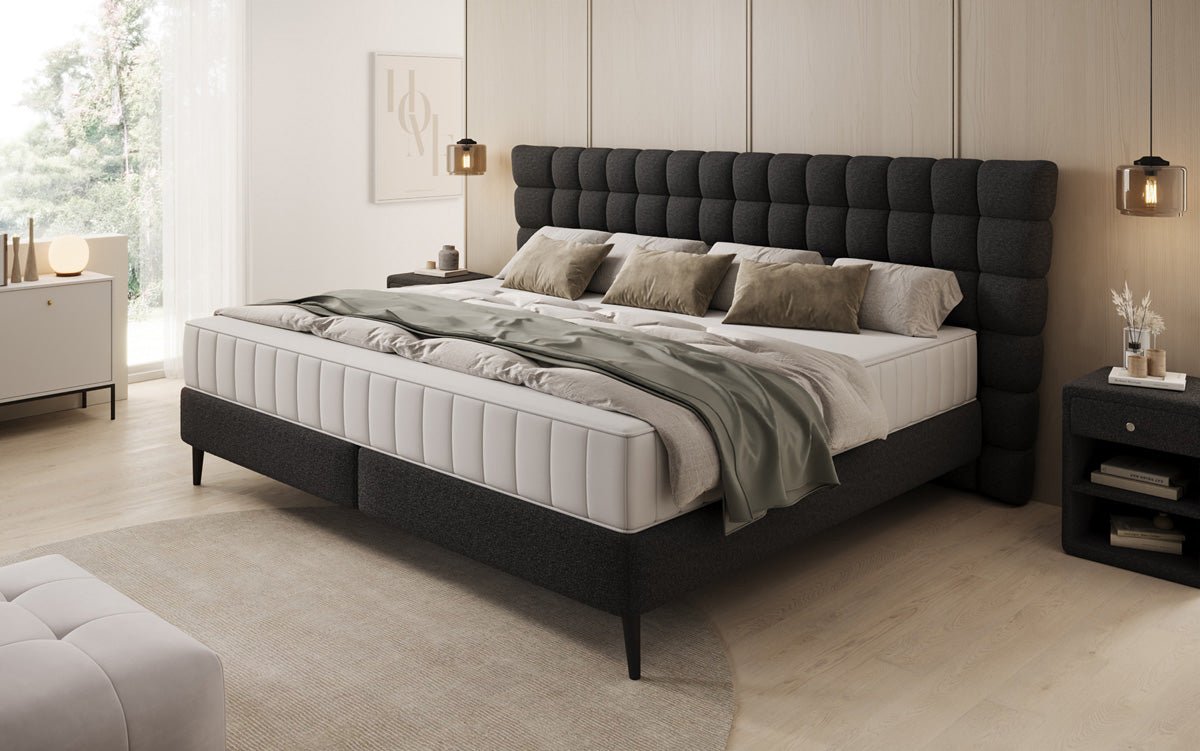 Familien Boxspringbett Bellanova in 220/240x200 in Bouclé