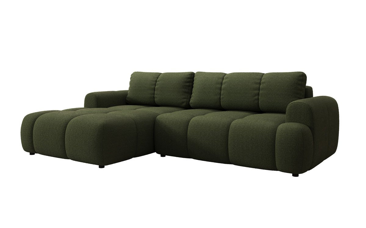 Designer Sofa Analfi L mit Schlaf- und Klappfunktion in Bouclé