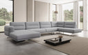 Designer Sofa Wohnlandschaft Torino U in Bouclé