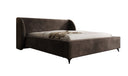 Designer Polsterbett Freya in Samt mit Stauraum