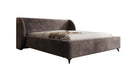 Designer Polsterbett Freya in Samt mit Stauraum