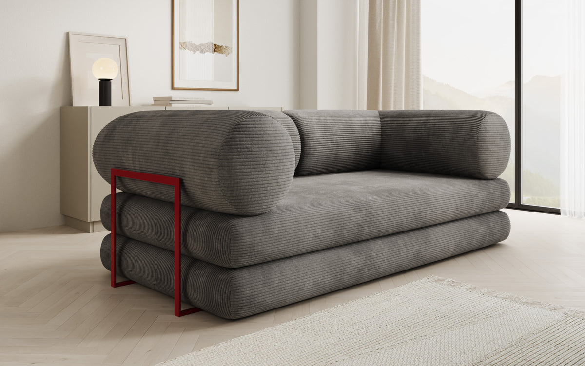 Designer Sofa Lazy Tube 3 Sitzer in Cord