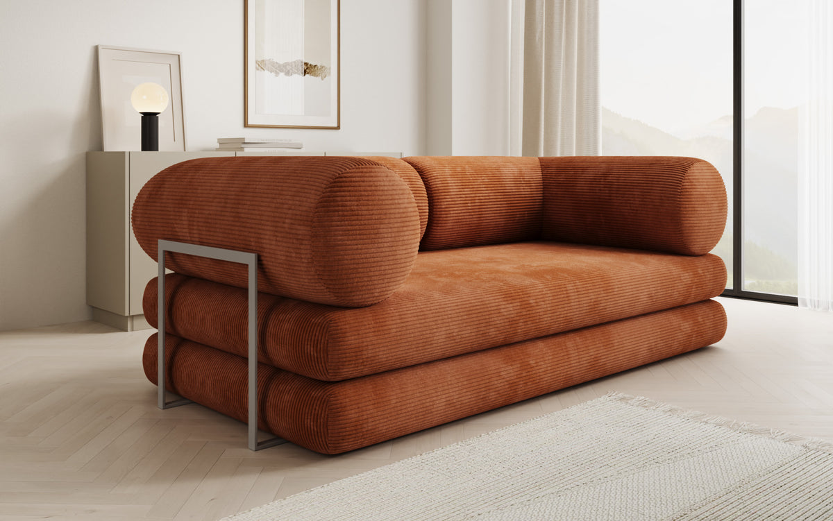 Designer Sofa Lazy Tube 3 Sitzer in Cord