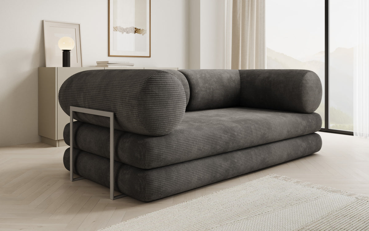 Designer Sofa Lazy Tube 3 Sitzer in Cord