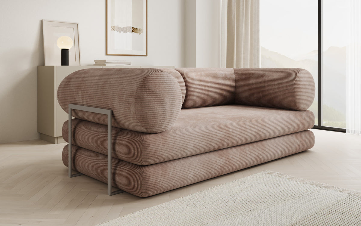 Designer Sofa Lazy Tube 3 Sitzer in Cord