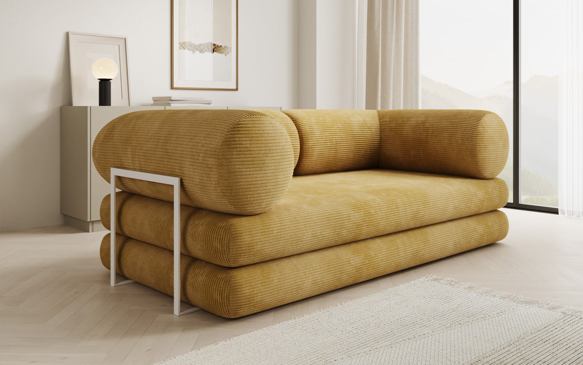 Designer Sofa Lazy Tube 3 Sitzer in Cord