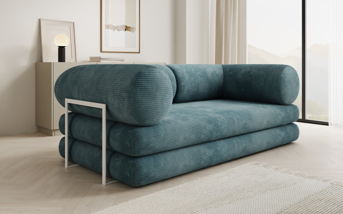 Designer Sofa Lazy Tube 3 Sitzer in Cord