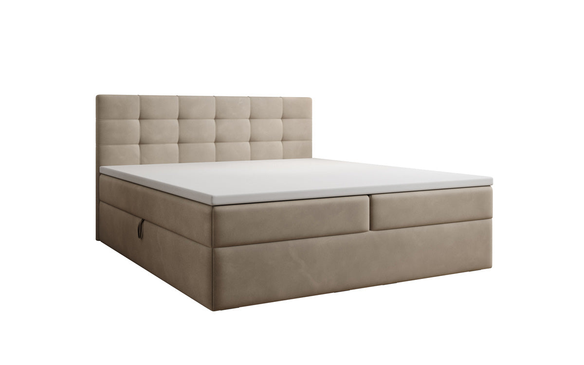 Boxspringbett Lux Samt mit Stauraum