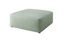 Beistellhocker 80 cm Snug aus Echtleder