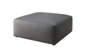 Beistellhocker 80 cm Snug aus Echtleder