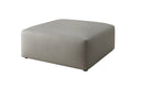 Beistellhocker 80 cm Snug aus Echtleder