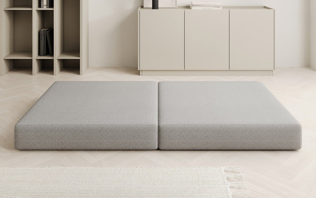 Beistellhocker Lazy in Bouclé