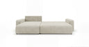 Designer Ecksofa Noma mit Schlaf- und Klappfunktion in Cord
