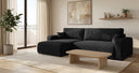 Designer Ecksofa Noma mit Schlaf- und Klappfunktion in Cord