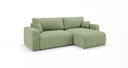 Designer Ecksofa Noma mit Schlaf- und Klappfunktion in Cord